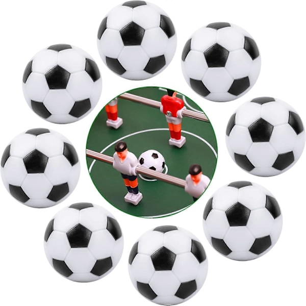 Sæt med 8 32 mm bordfodboldbolde, mini bordfodbold erstatningsbolde, bordfodboldbolde, til børn og voksne bordfodbold G