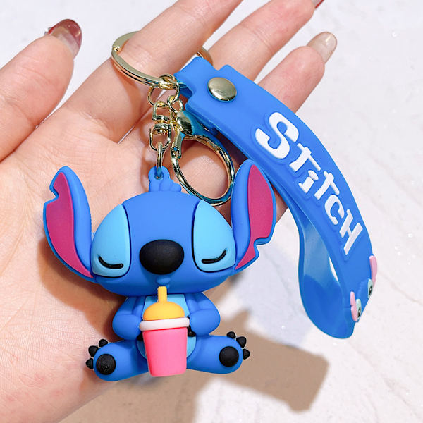 1 kpl Animoitu Disney Stitch -avaimenperäriipus