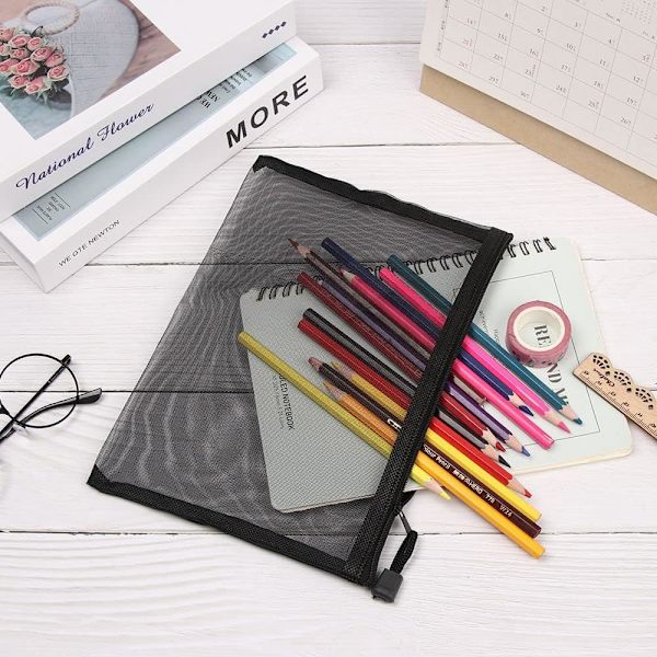5 Stk. A5 Lynlås Dokumentpose Nylon Lynlåspose Dokumentmappe, ZQKLA