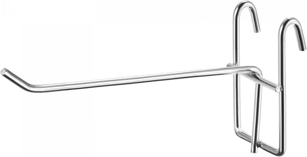 Garageväggskrokar, 6 tum, Silver, 12-pack