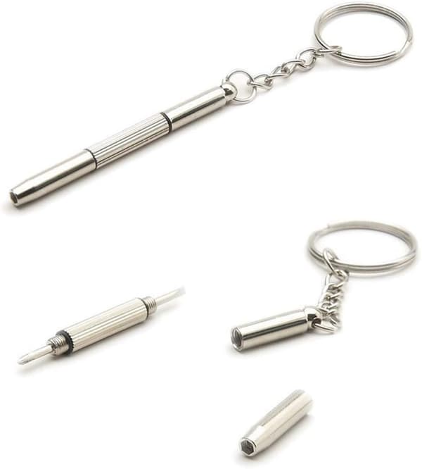 Silmälasien ruuvimeisseli, 3-in-1 Mini aurinkolasit silmälasit puhelin kello