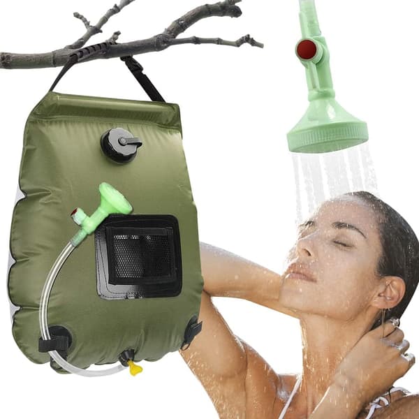 Solbruserpose til Camping, 15L Bærbar Solbruserpose, Sol, ZQKLA