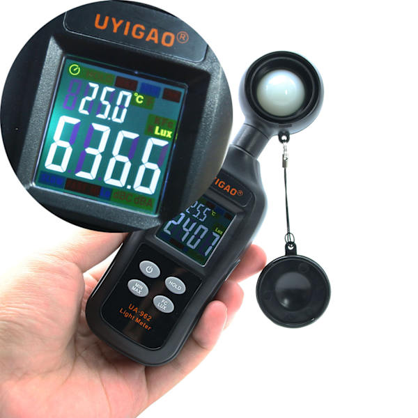 Digitalt Lysmåler Tester for Lysstyrkemåling, Ambie, ZQKLA