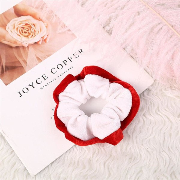 Jule Scrunchie Blandet Farve Flanel Scrunchie Jul, ZQKLA