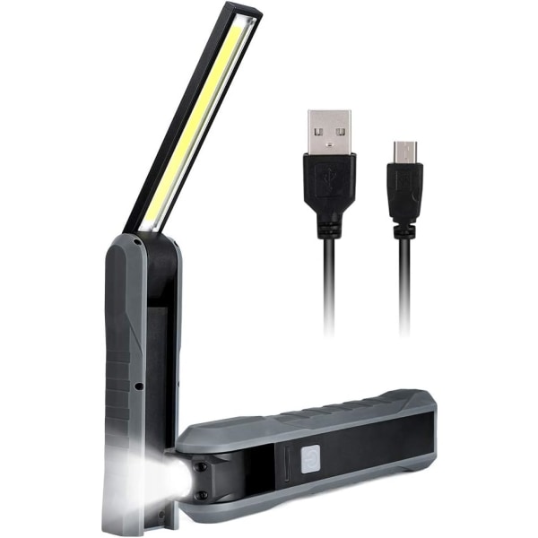 LED Arbetslampa Uppladdningsbar USB Inspektionslampa COB Bärbar, ZQKLA