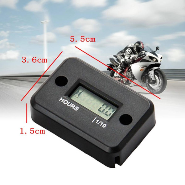Vanntett LCD Display Digital Time Teller Måler Timer for AT,ZQKLA