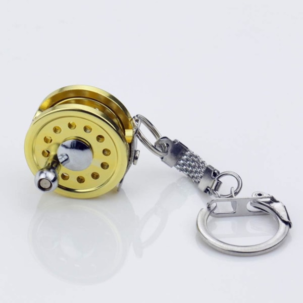 Fish Line Wheel Nyckelring Mini Flugfiske Rulle Character Min,ZQKLA
