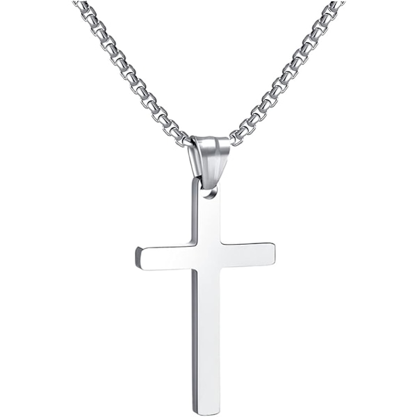 Cross Chain Mænds Kors Vedhæng Rustfrit Stål Drenge Guld Cro,ZQKLA