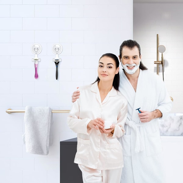 2 stk. Suger Razor Kroge, Klar Aftagelig Sugeskål Razor, ZQKLA