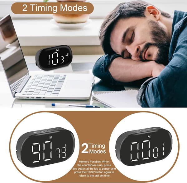 Köktimer, Magnetisk Digital Köktimer med LED-Skärm och