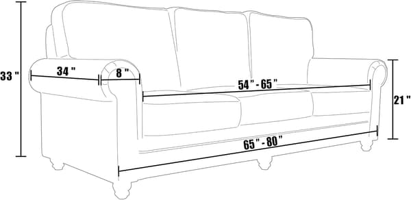 Spandex Stretch Sofatrekk, 3-seters Sofatrekk for Stue