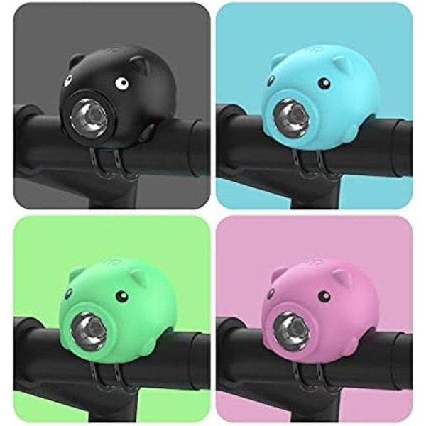 Cykellys med Hornfunktion, USB Genopladelig Cykellygte, ZQKLA