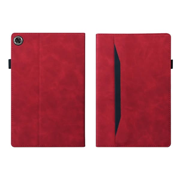 Skinnfodral med skarvning för Samsung Galaxy Tab A9+ Red