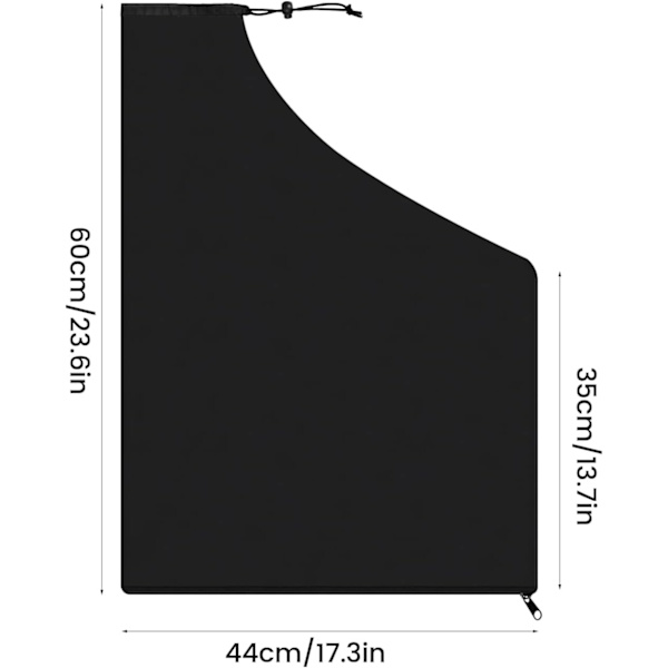 Lehtipuhaltimen imuripussi 60x44cm Musta Vaihto Lehtien Keräys, ZQKLA