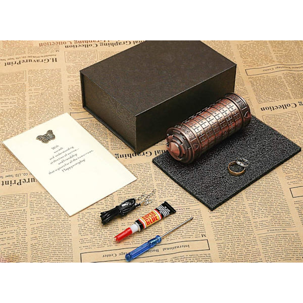 Da Vinci-kodens Mini Låspusselboxar med Hemligt Fack, ZQKLA