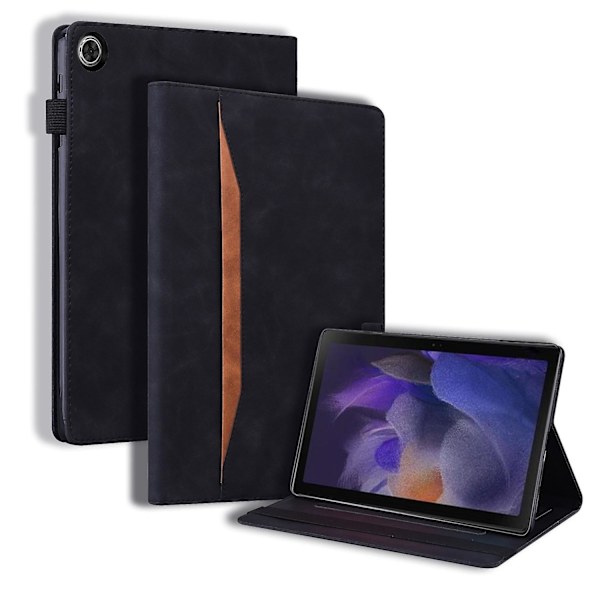 Skinnfodral med skarvning för Samsung Galaxy Tab A9+ Black