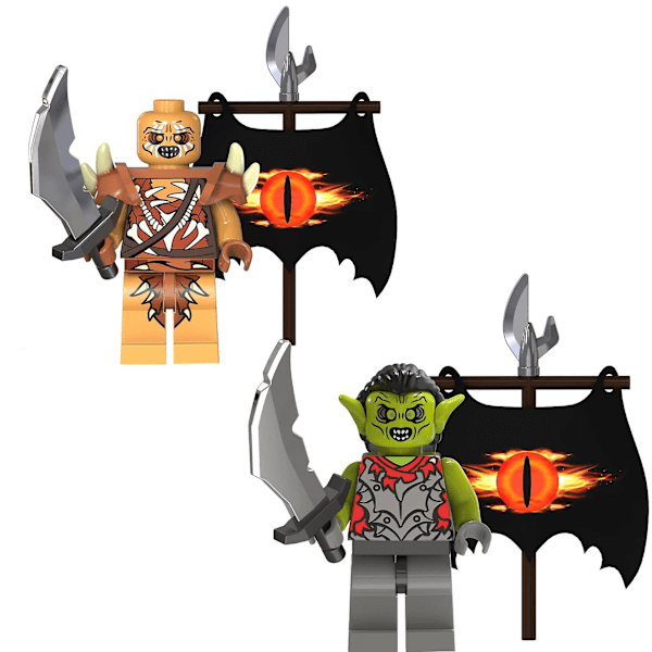 10 stk. Ringenes Herre Middelalder Minifigurer Legetøjs Sæt 1,77 tommer Orcish Uruc Goblin Solon Byggeklodser Actionfigurer