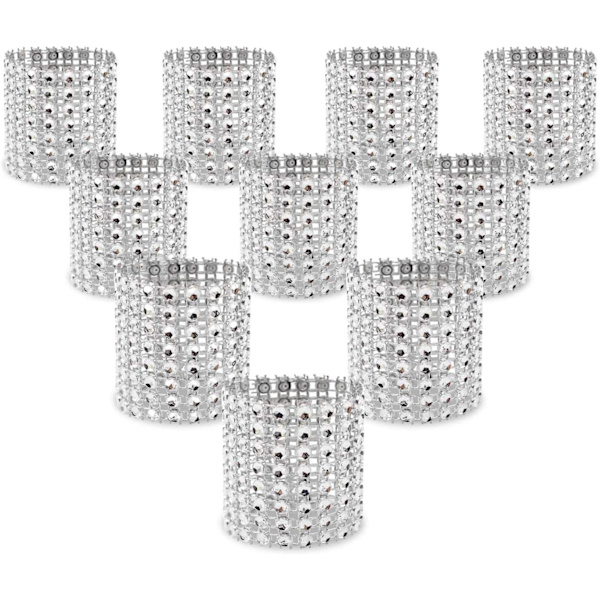 Servietringe, Rhinestone Servietringe Diamantpynt til, ZQKLA