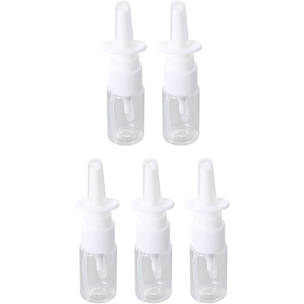 5 stycken 10 ml nässprayflaskor, påfyllningsbara nässprayflaskor, ZQKLA
