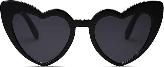 Clout Hjerteformede Solbriller Goggles Vintage Cat Eye Mod Stil R