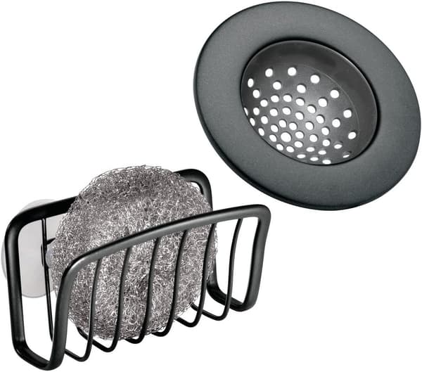 Svampställ med Sugproppar, Liten Metall Diskho Organisatör, ZQKLA