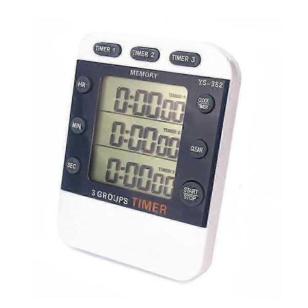3-radig Magnetisk Digital Klocka Digital Kökstimer Magnetisk Digital Timer Digital Klassrumstimer Klassrumstimers