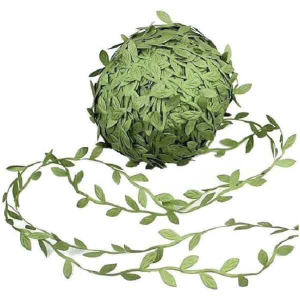 (Olivengrøn)tilbehør Olivengrønne blade Leaf Trim Ribbon,ZQKLA