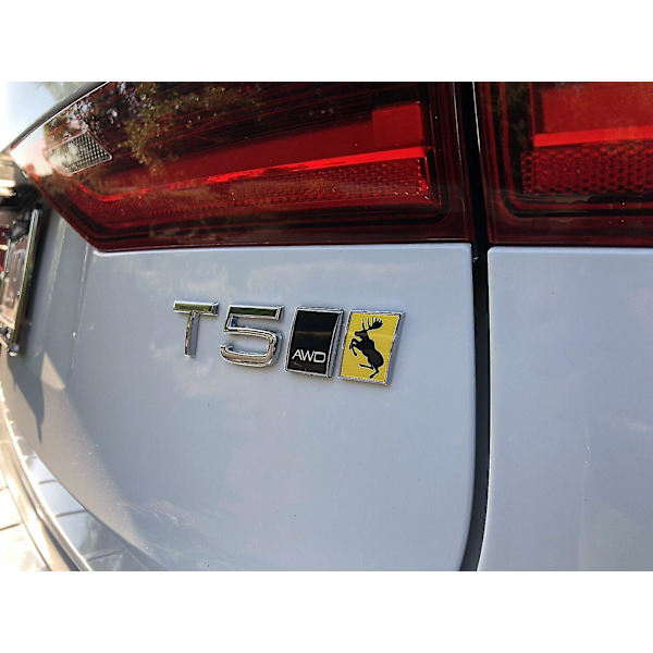 Ægte Traditionel Springende Elg VOO  Hard Krom Badge Slash Emblem