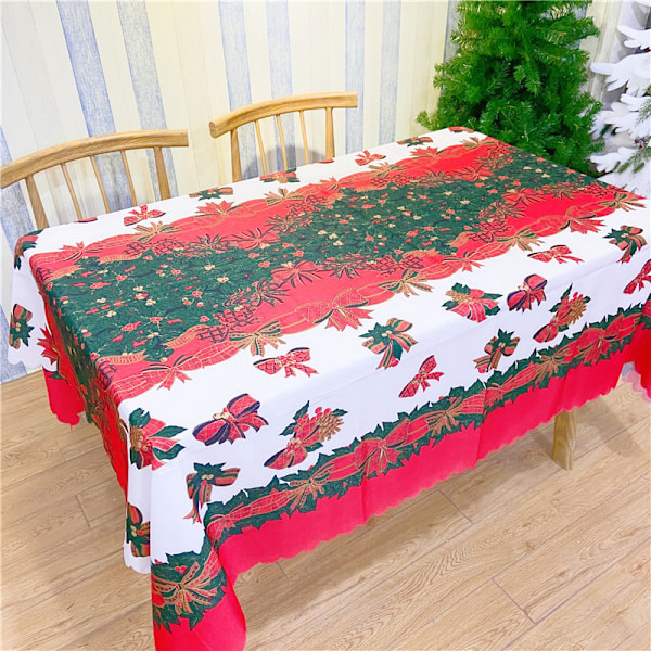 Julduk Rektangel - 59x71 tum Holly Ribbon Mönster