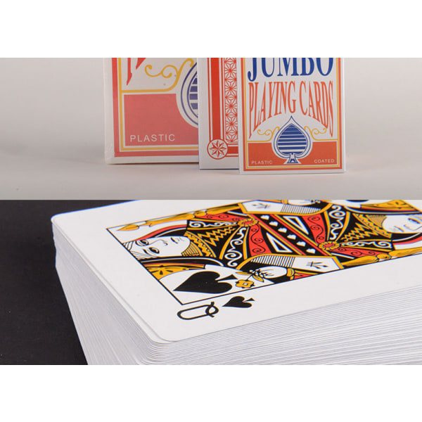 5"X7" Jumbo spillekort Giant Deck Poker,ZQKLA