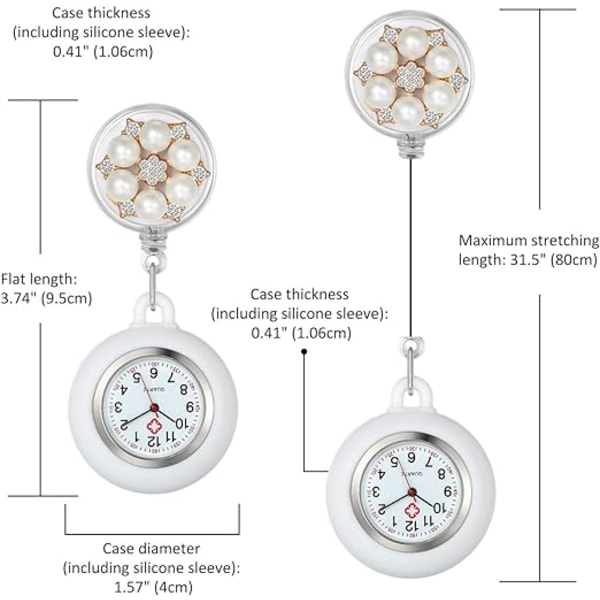 Naisten Lapel-kello sairaanhoitajille, lääkäreille, ensihoitajille - ZQKLA