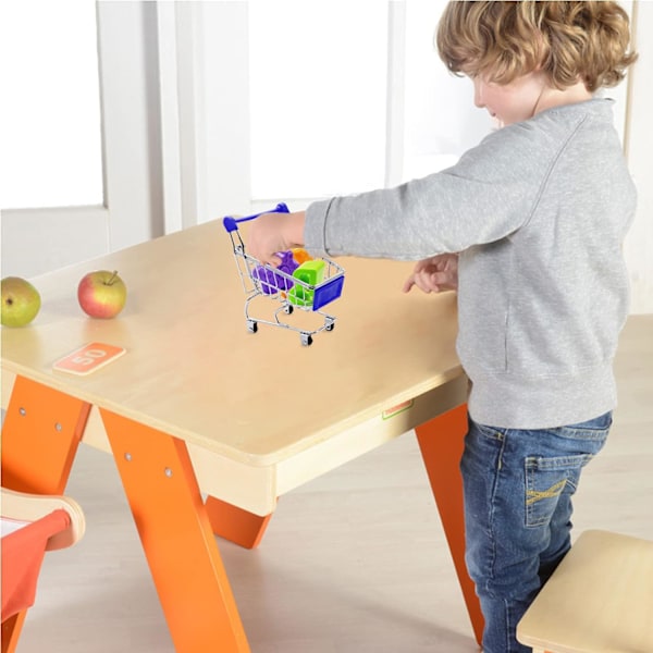 Mini Handlevogn, 2 stk. Mini Vogn, Miniatyr Shopping, ZQKLA