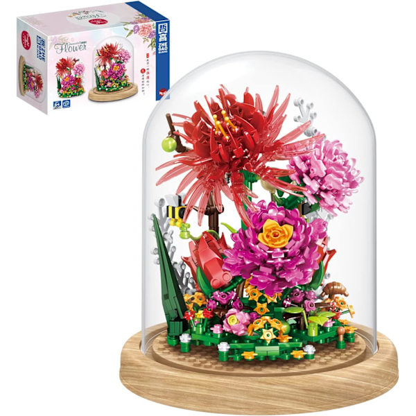 Blomsterbukett Byggset Blommor Botanisk Samling DIY, ZQKLA