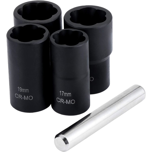 5-delt Twist Socket Sett, 1/2\" Skadet Boltuttrekker for Re,ZQKLA
