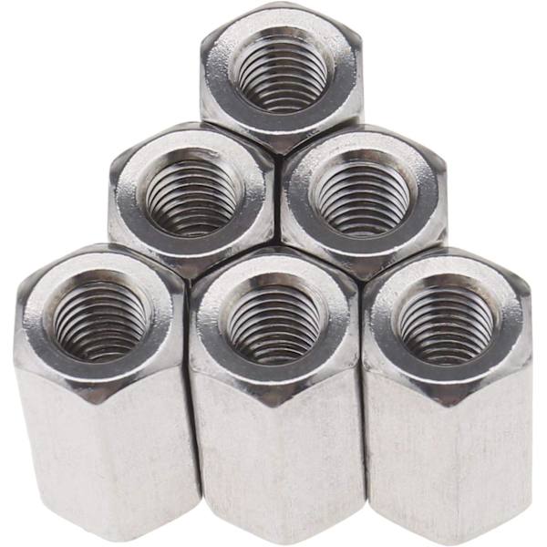 10 stk. Sekskant Stud-Koblingssett M5x8x10mm Rett Forlengelse Th,ZQKLA