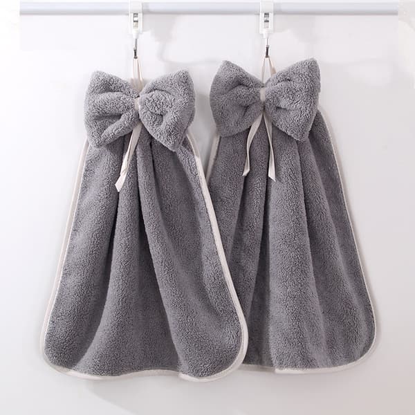 4 st Handdukar med Rosett och Hängslinga - 100% Mikrofiber Co,ZQKLA