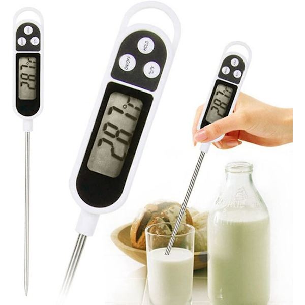 Electromenics Kökstermometer med Digital LCD-Skärm och Stativ