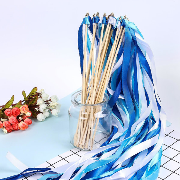 30st Ribbon Sticks Fairy Sticks Ribbon Streamers Wands With,ZQKLA