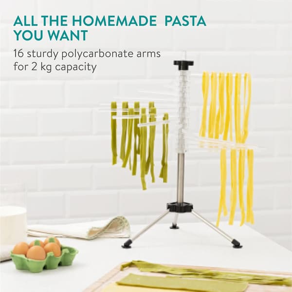 Hopfällbart Pastatorkställ - Hög Kompakt Spaghetti Nudelställ