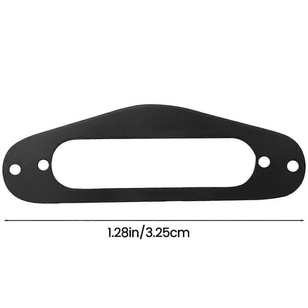 2 stk. Guitar Pickup Ramme Monteringsring Single Coil Metal (Sort)