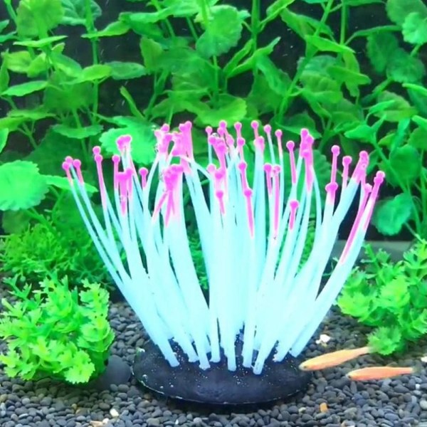 1 STK Anemone kunstige akvarieplanter kunstige akvarie silico