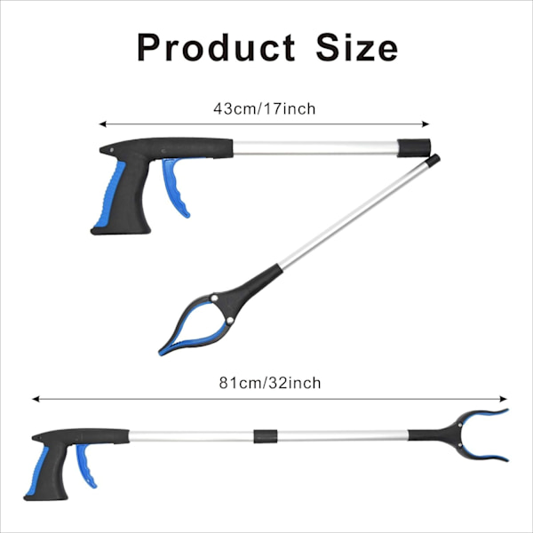 Plockverktyg 81cm Infällbart Flexibelt Böjbart Roterande Ob,ZQKLA