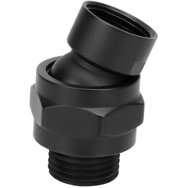 (Sort) Brusebad samling kugleled brusehoved adapter kugleled, ZQKLA