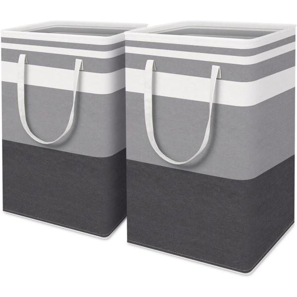 2-Pack Large Laundry Basket,75L Each Waterproof, Freestandin,ZQKLA