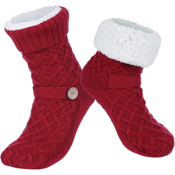 Vinter Dame Warm Fluffy Fleece Foring Hjemmesko sokker, bløde, ZQKLA
