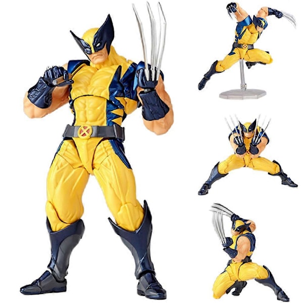 Anime X-men Wolverine Action Figure Toy 16cm Model Revoltech Amazing Yamaguchi Desk Decor