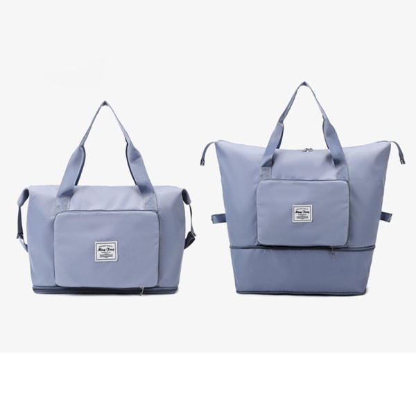 Vikbar resväska med stor kapacitet, expanderbar väska i nylon , ZQKLA