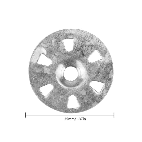 100-pack Isolerskivor 35mm Diameter Galvaniserat Järn Th,ZQKLA