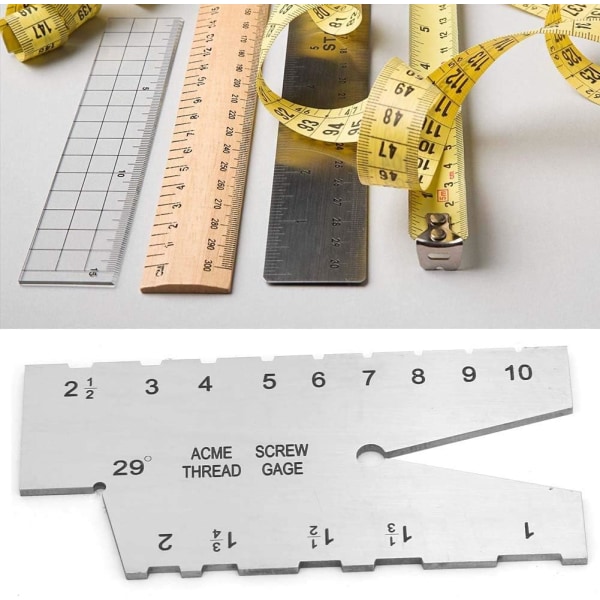 Gevindmåler - Rustfrit stål Acme Gevindmåler,ZQKLA