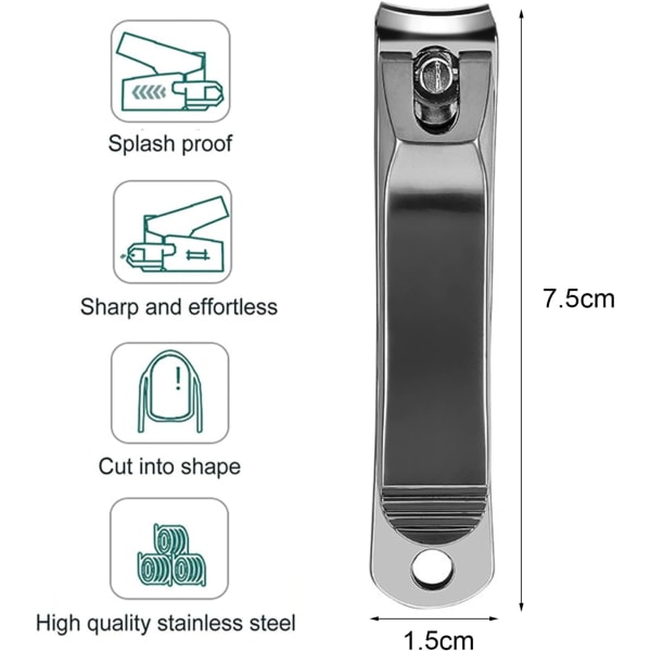 Negleklipper, Profesjonelt par Negleklipper i rustfritt stål, ZQKLA